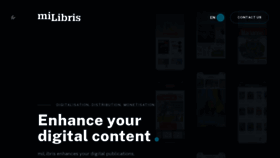 What Milibris.com website looks like in 2024 