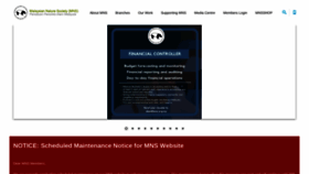 What Mns.my website looks like in 2024 