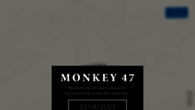 What Monkey47.com website looks like in 2024 