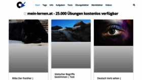 What Mein-lernen.at website looks like in 2024 