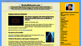 What Musicalschwartz.com website looks like in 2024 