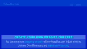 What Mybuzzblog.com website looks like in 2024 