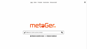 What Metager.de website looks like in 2024 