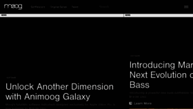 What Moogmusic.com website looks like in 2024 