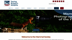 What Mammal.org.uk website looks like in 2024 