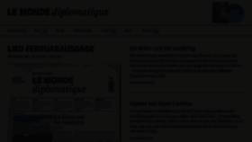 What Monde-diplomatique.de website looks like in 2024 