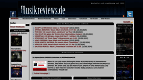 What Musikreviews.de website looks like in 2024 