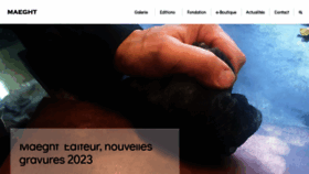 What Maeght.com website looks like in 2024 