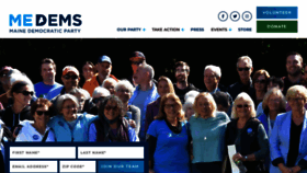 What Mainedems.org website looks like in 2024 