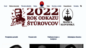 What Matica.sk website looks like in 2024 