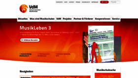 What Musikschulen.de website looked like in 2024 (1 year ago)
