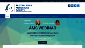 What Menopause.org.au website looks like in 2024 