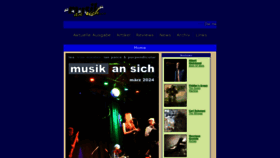 What Musikansich.de website looks like in 2024 