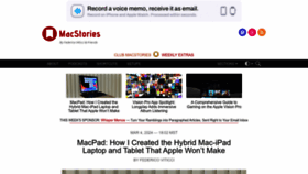 What Macstories.net website looks like in 2024 