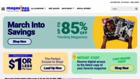 What Magazines.com website looks like in 2024 