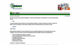 What Medikamentepreisvergleich.de website looks like in 2024 