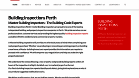 What Masterbuildinginspectors.com.au website looks like in 2024 