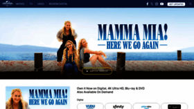 What Mammamiamovie.com website looks like in 2024 