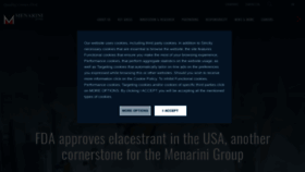 What Menarini.com website looked like in 2024 (1 year ago)