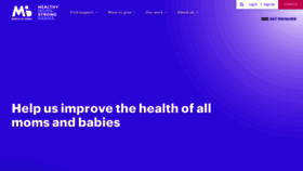 What Marchofdimes.org website looks like in 2024 