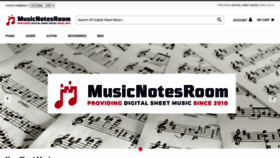 What Musicnotesroom.com website looks like in 2024 