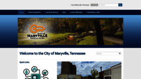 What Maryvillegov.com website looks like in 2024 