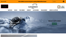 What Manfredijewels.com website looks like in 2024 