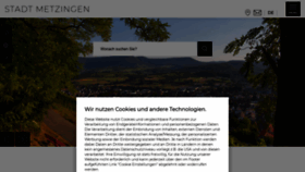 What Metzingen.de website looks like in 2024 