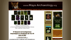What Maya-archaeology.org website looks like in 2024 
