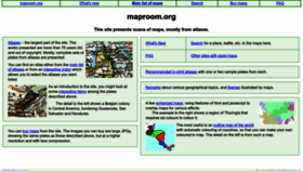 What Maproom.org website looks like in 2024 