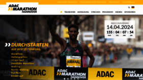 What Marathon-hannover.de website looks like in 2024 