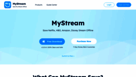 What Mystreamdownloader.com website looks like in 2024 