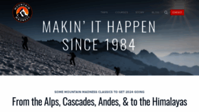 What Mountainmadness.com website looks like in 2024 