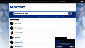 What Musictory.com website looks like in 2024 