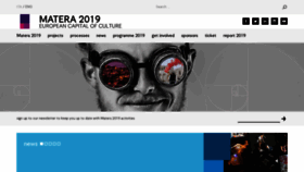 What Matera-basilicata2019.it website looks like in 2024 