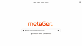 What Metager.org website looks like in 2024 