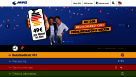 What Mvg.de website looks like in 2024 