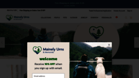 What Mainelyurns.com website looks like in 2024 
