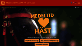 What Medeltidsveckan.se website looks like in 2024 