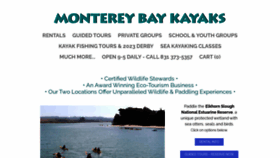 What Montereybaykayaks.com website looks like in 2024 