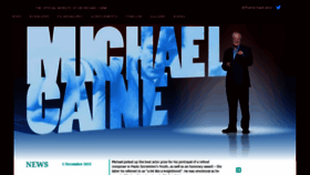 What Michaelcaine.com website looks like in 2024 