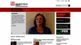 What Ministeriopublico.pt website looks like in 2024 