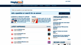 What Maybenow.com website looks like in 2024 