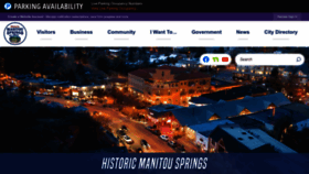 What Manitouspringsgov.com website looks like in 2024 