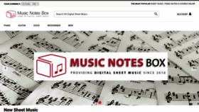 What Musicnotesbox.com website looks like in 2024 