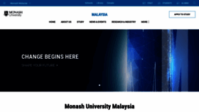 What Monash.edu.my website looks like in 2024 