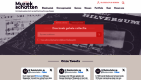 What Muziekschatten.nl website looks like in 2024 