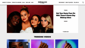 What Makeup.com website looks like in 2024 