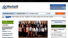 What Mediate.com website looks like in 2024 