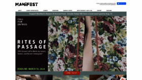 What Manifestgallery.org website looked like in 2024 (1 year ago)
